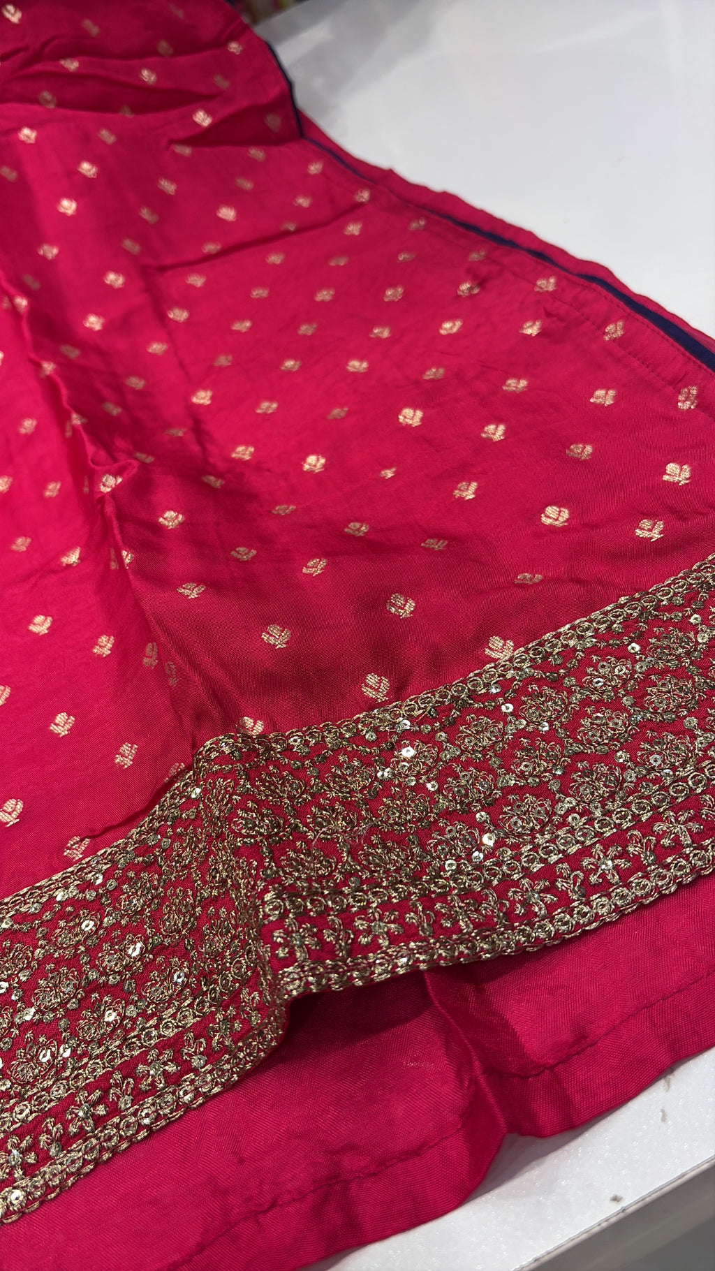 Pink, Dipped in Gold – Banarasi Silk Suit Set