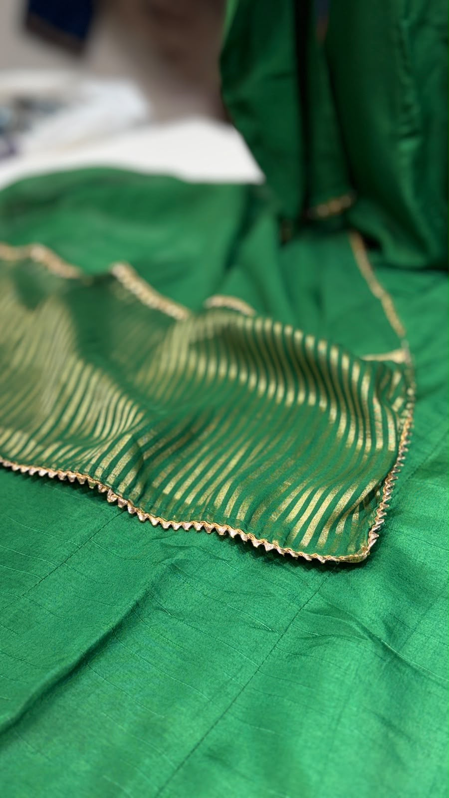 The Tassel Treasury – Mul Chanderi Suit Set