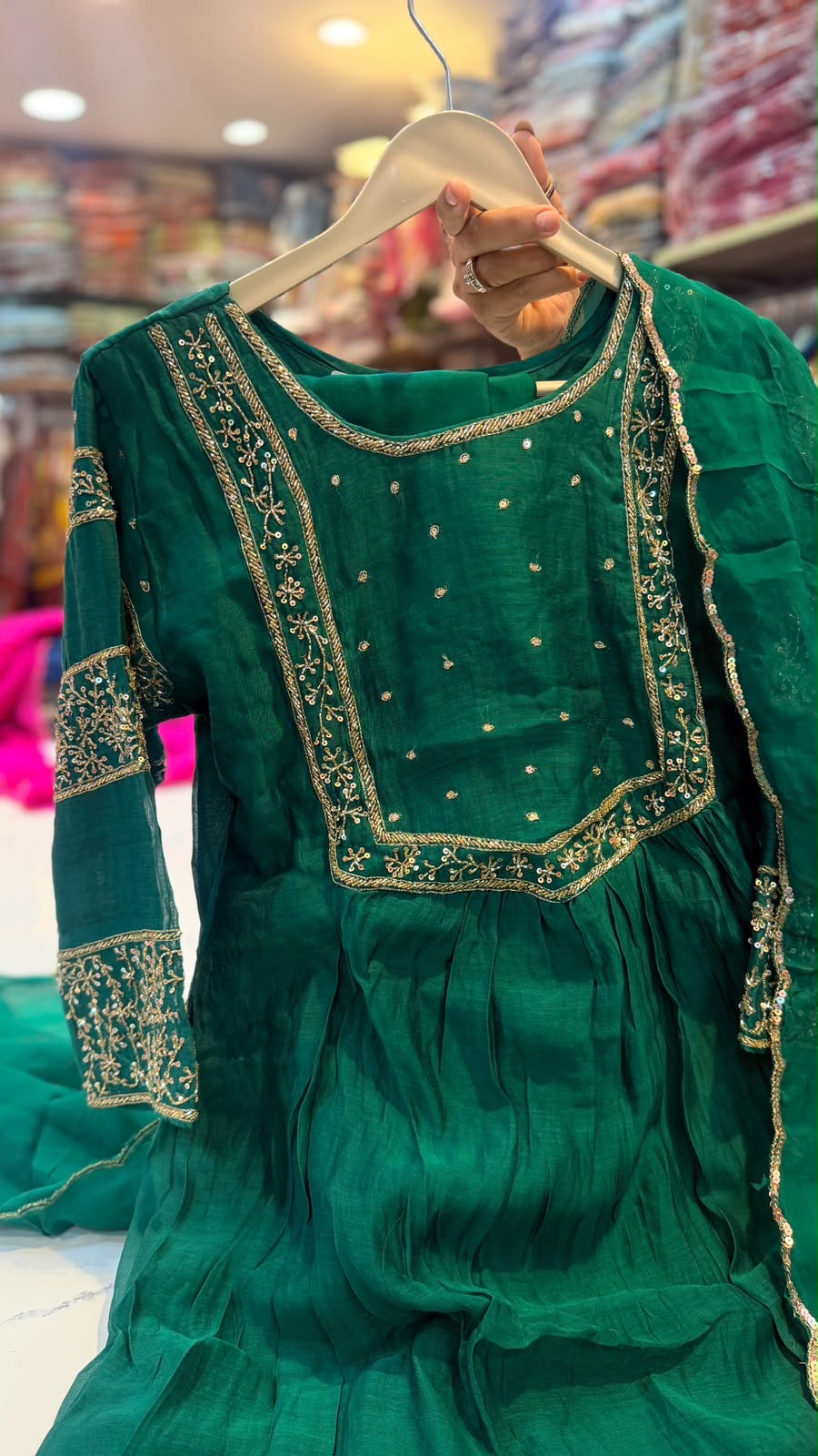 The Golden Affair – Mul Chanderi Suit Set