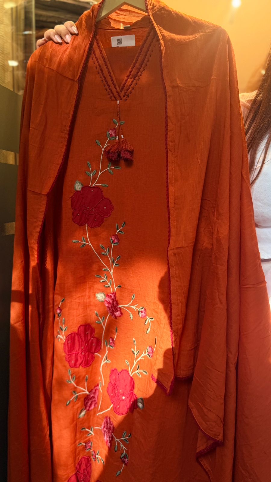 Rust Grace Mul Cotton Suit Set