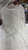 Quietly in White – Chikankari Straight Suit Set
