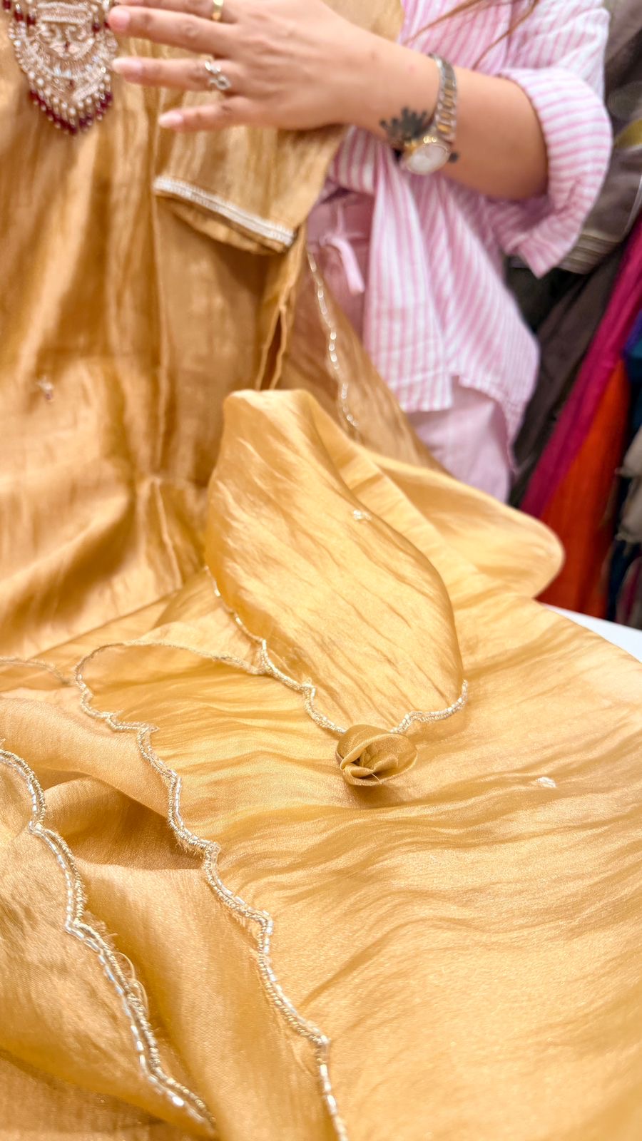 Golden Mehr Tissue Suit Set