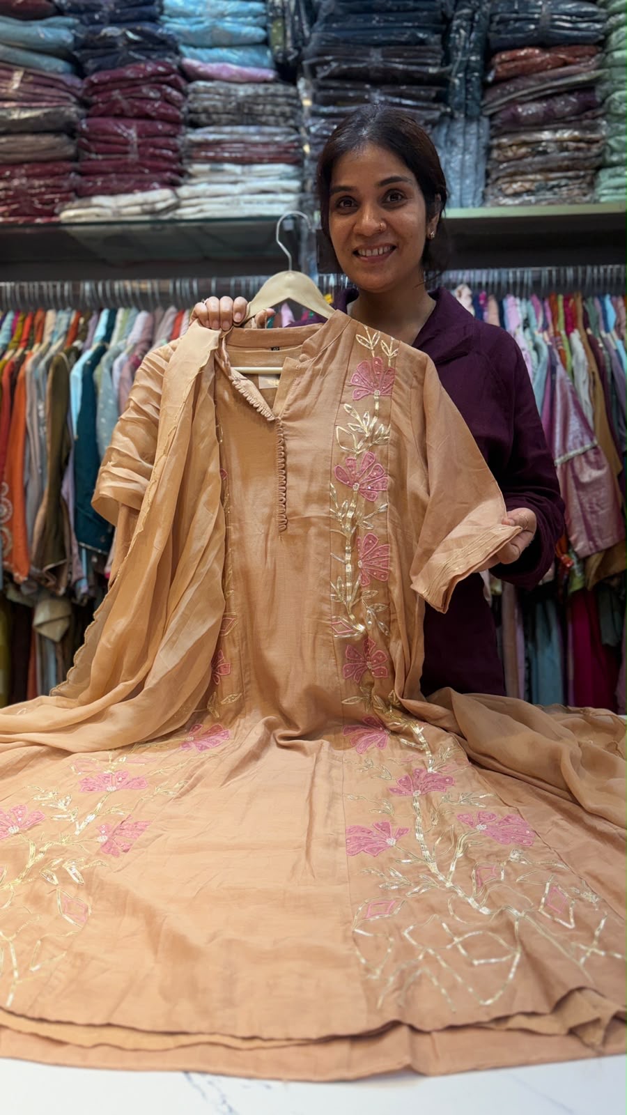 Golden Bloom Atelier – Mul Chanderi Collection