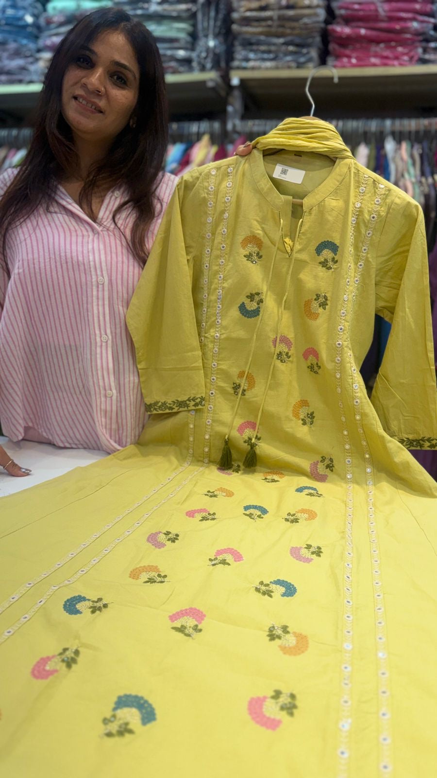 Confetti in Bloom – Embroidered Suit Set