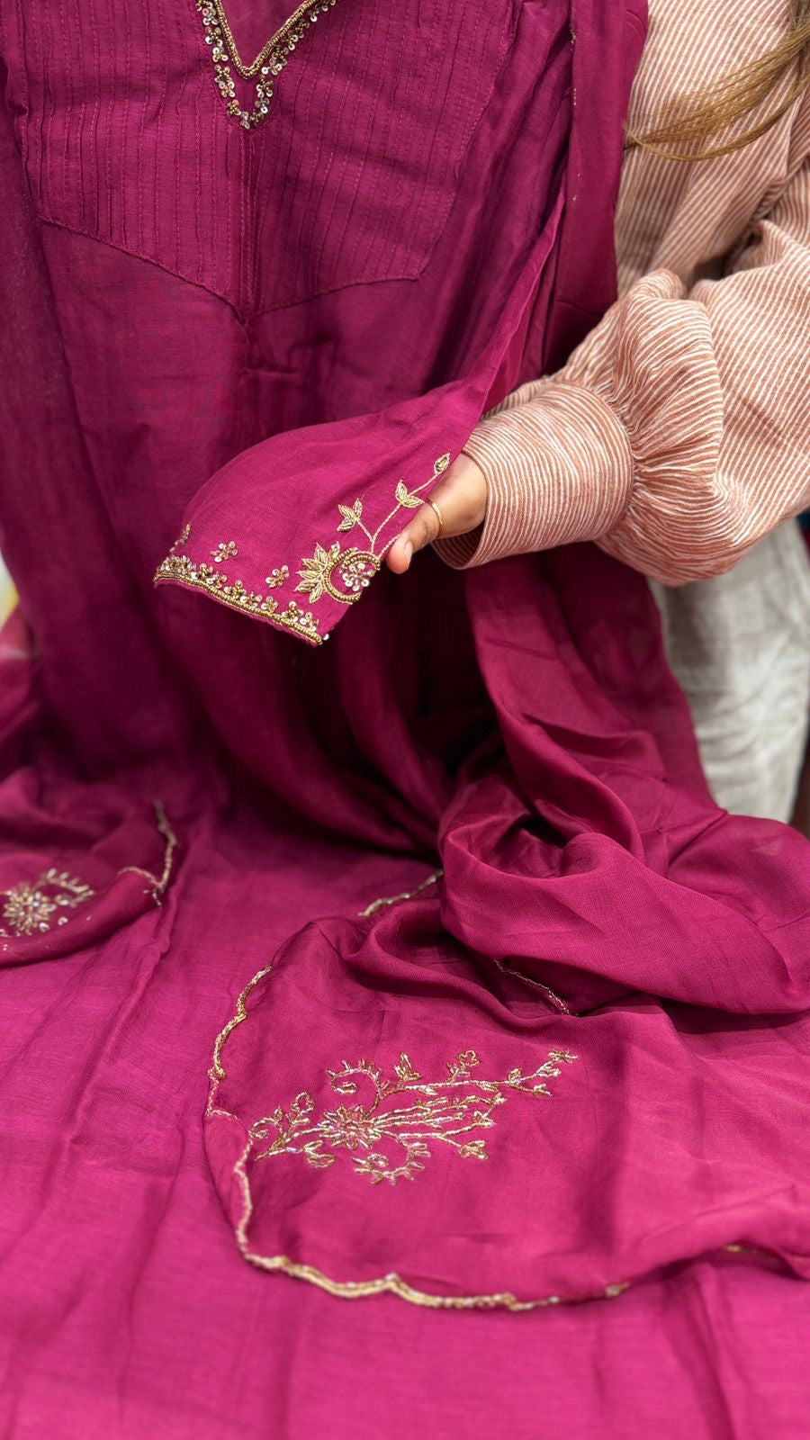 Montavie Grace Mul Chanderi Edition