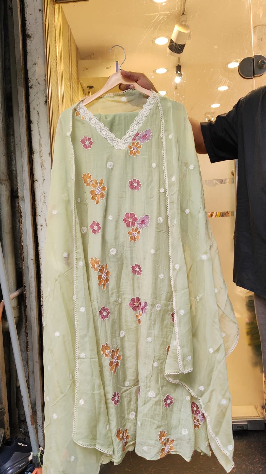 ~ Wisteria & Lace — Mul Chanderi Couture ~