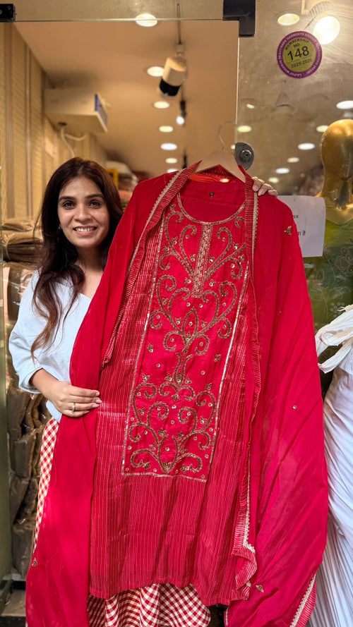 Zariya Noor Mul Chanderi Set