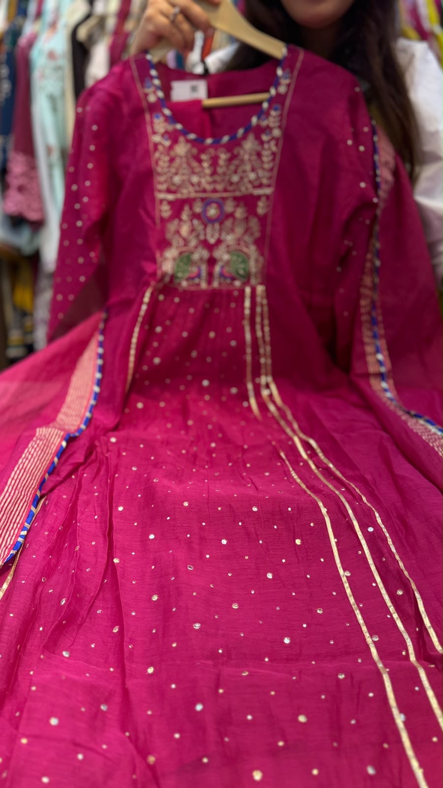 Dressed Like a Celebration – Mul Chanderi Suit Set ⭐
