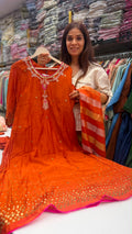Olive Ember Mul Chanderi Suit Set