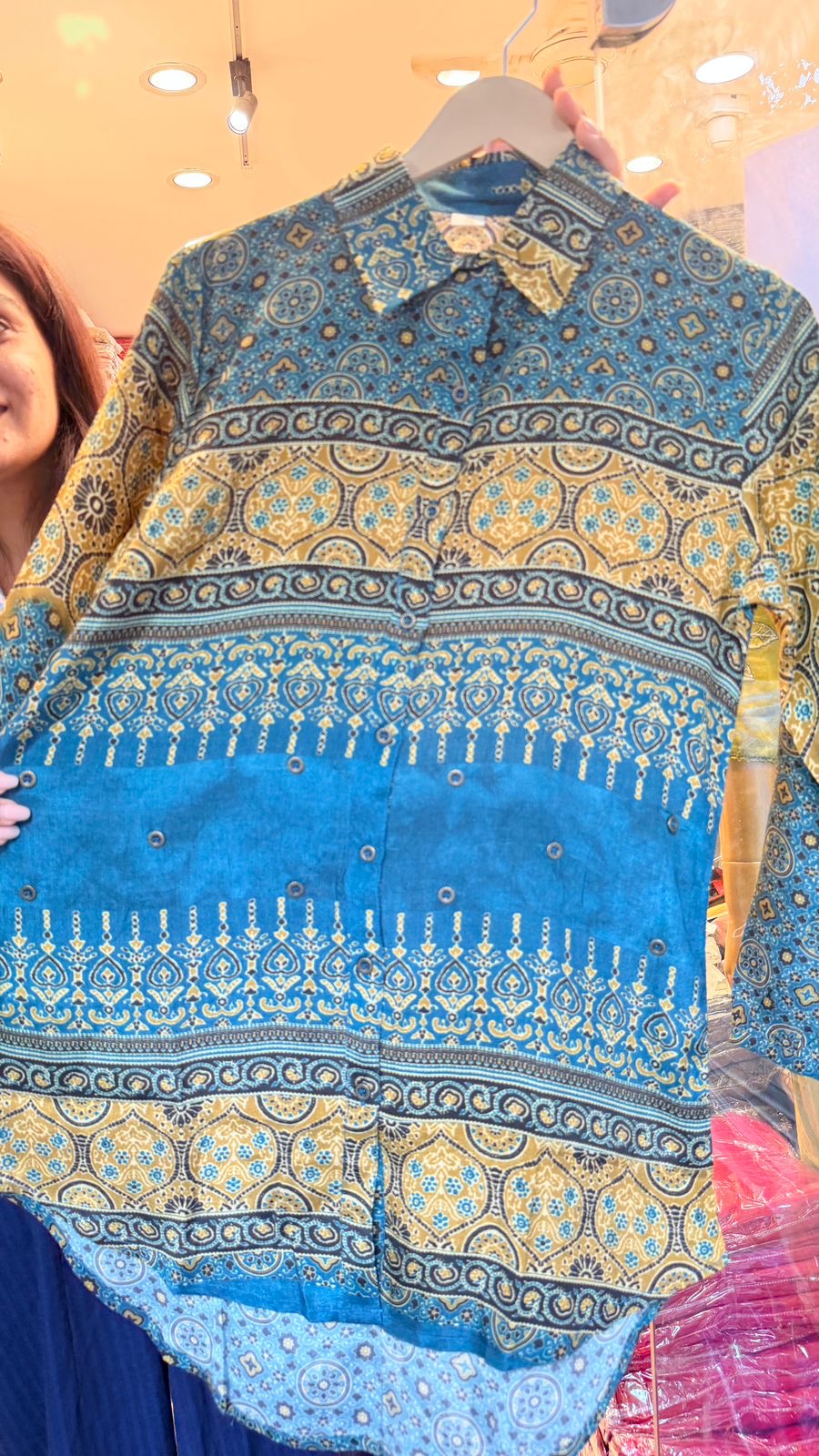 Azure Regal Print Shirt