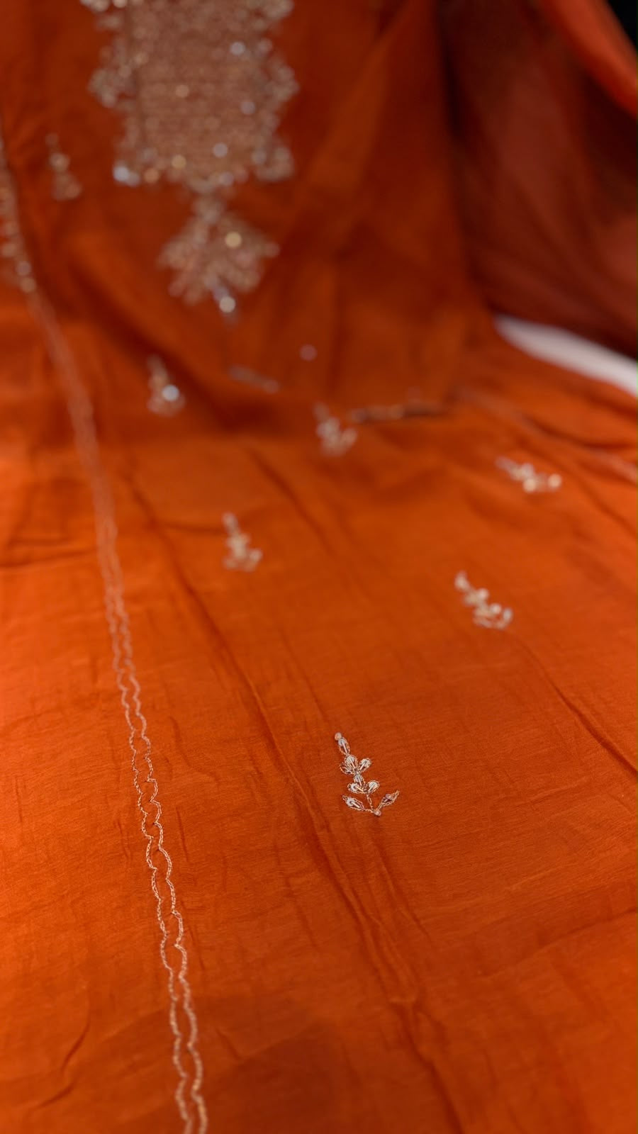 A Touch of Gilded Romance – Embroidered Festive Suit Set