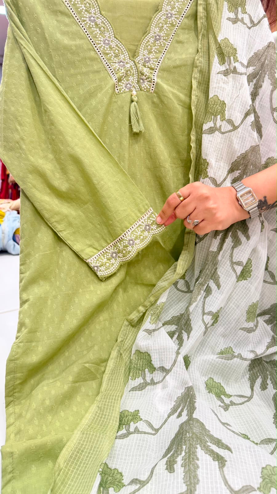 Botanical Whisper - Reverie Cotton Suit Set