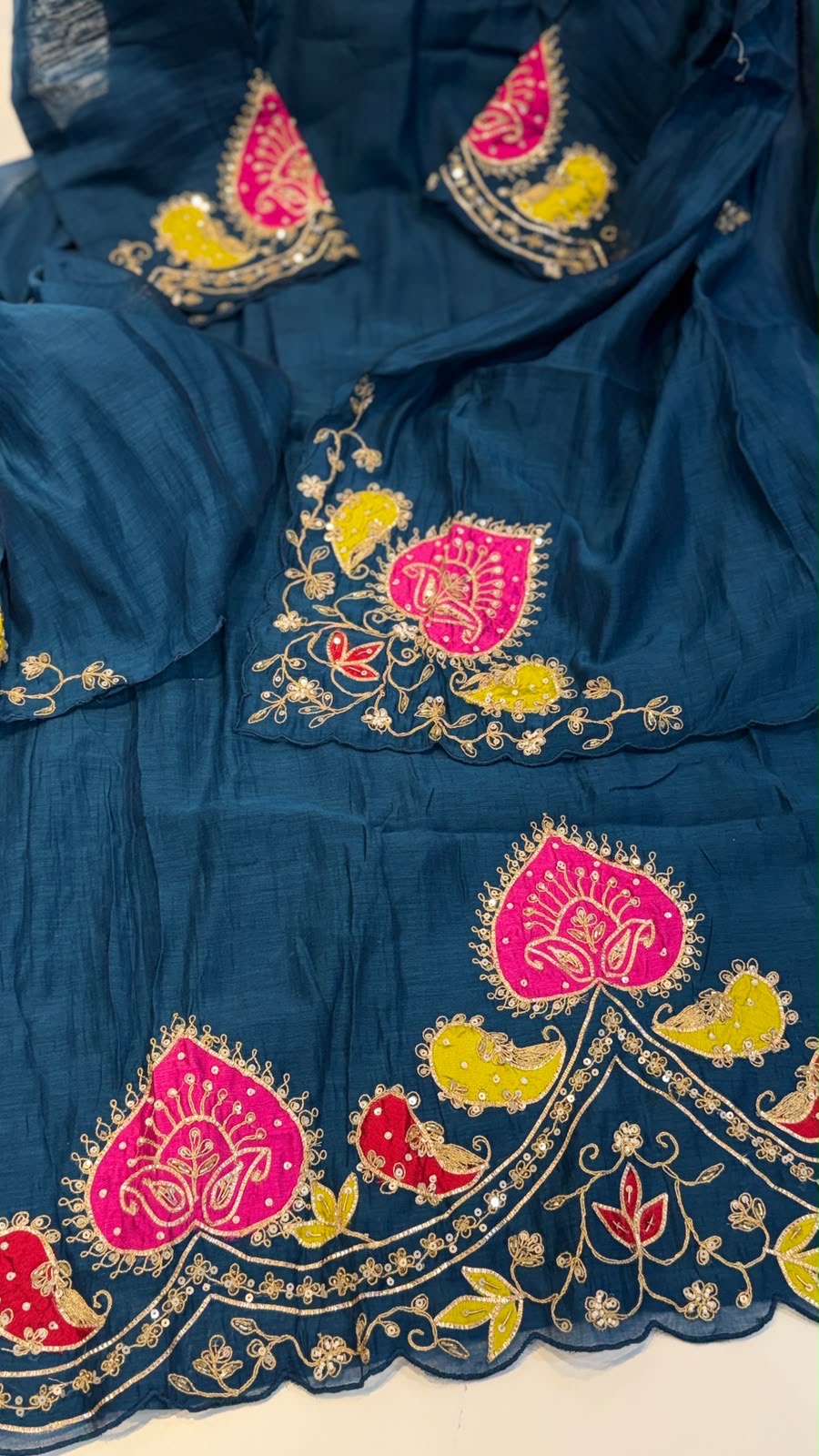 Paisleys in High Society – Mul Chanderi Suit Set