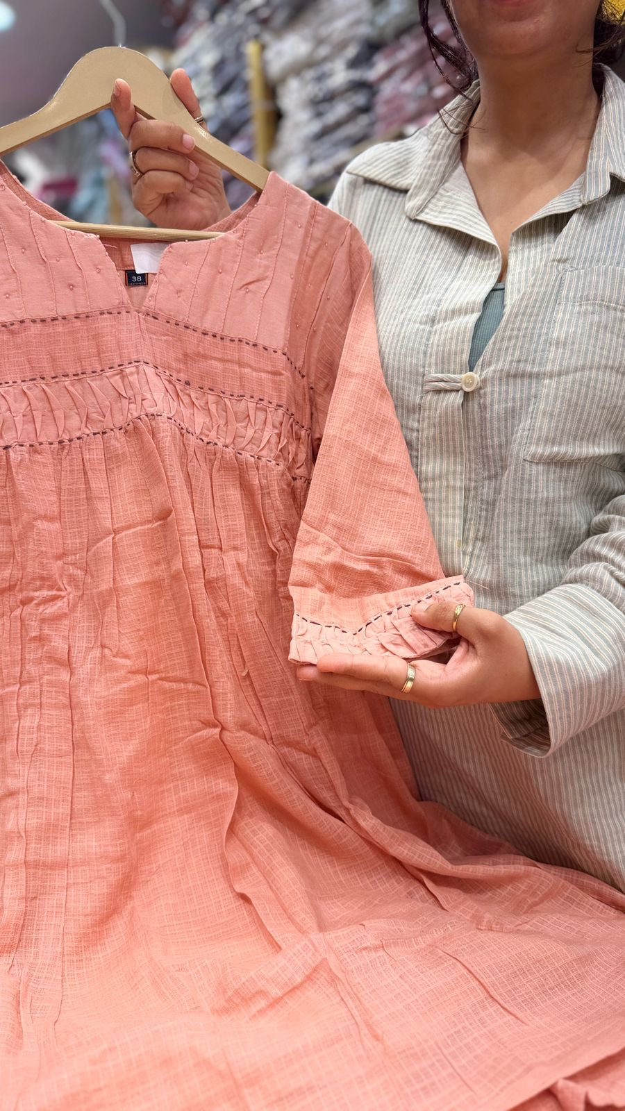 Peachwood Poise Kota Doria Co-ord