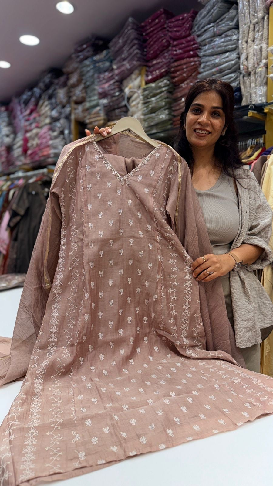 Dust Rose’ Mul Chanderi