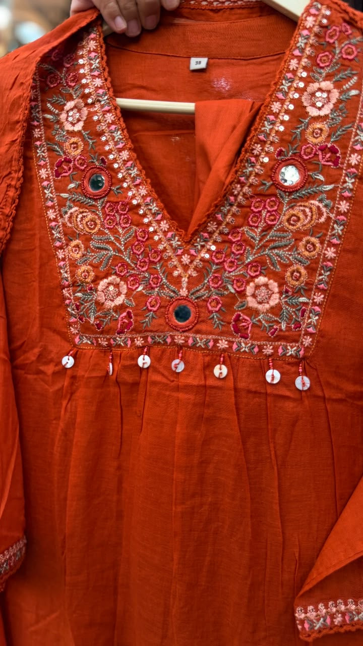 A Little Mirror, A Lot of Magic – Embroidered Suit Set ✨