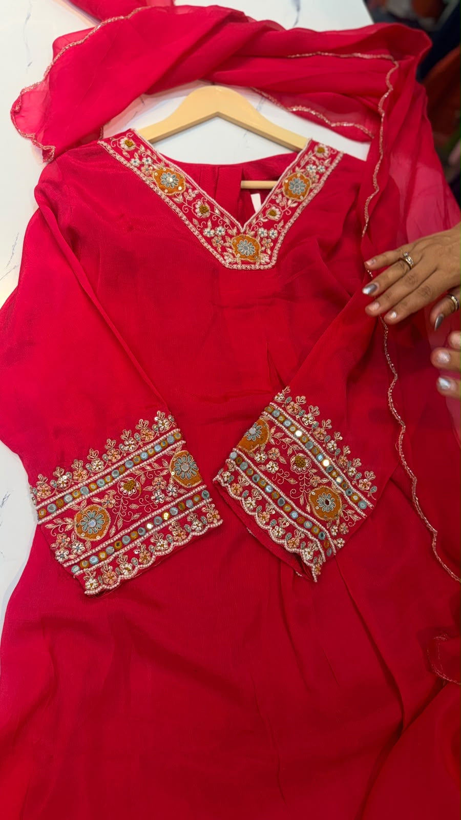 Rani Pink Reverie – Luxury Embroidered Suit Set