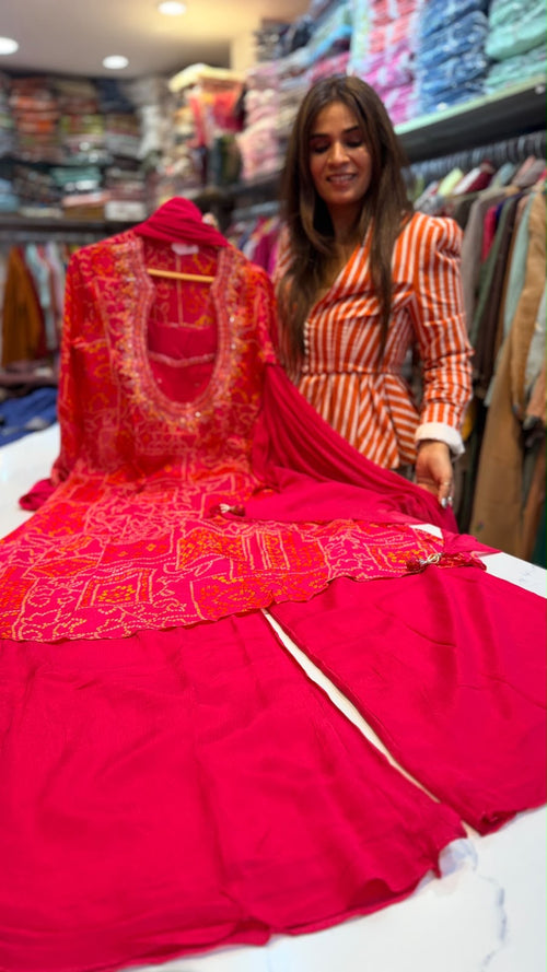 Bandhej in Full Bloom – Festive Divider Set