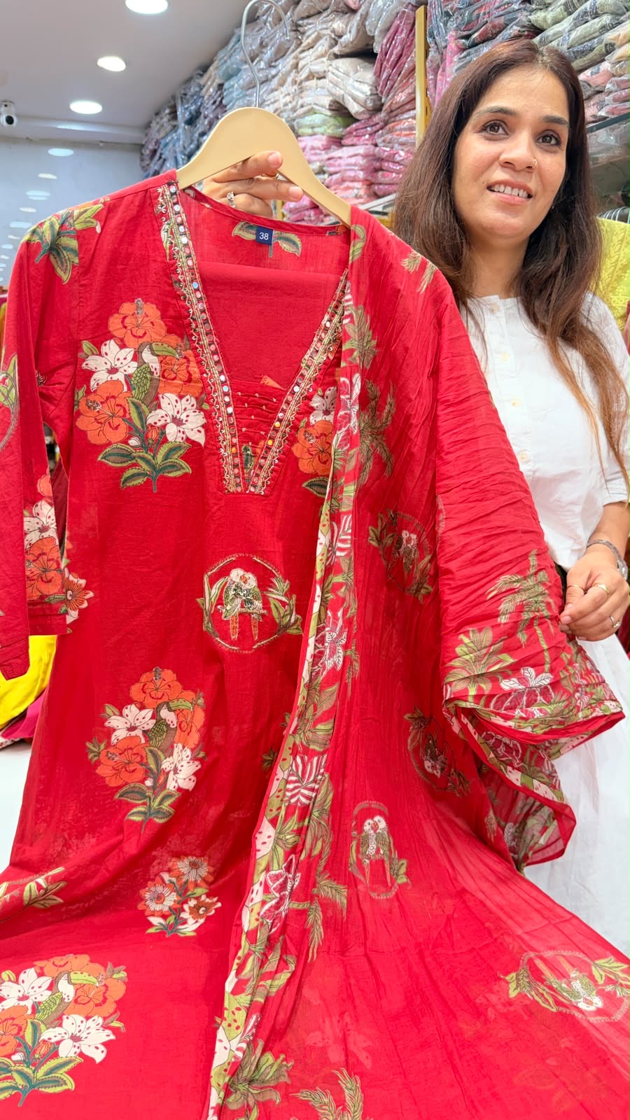 Crimson Aviary Garden Suit Set