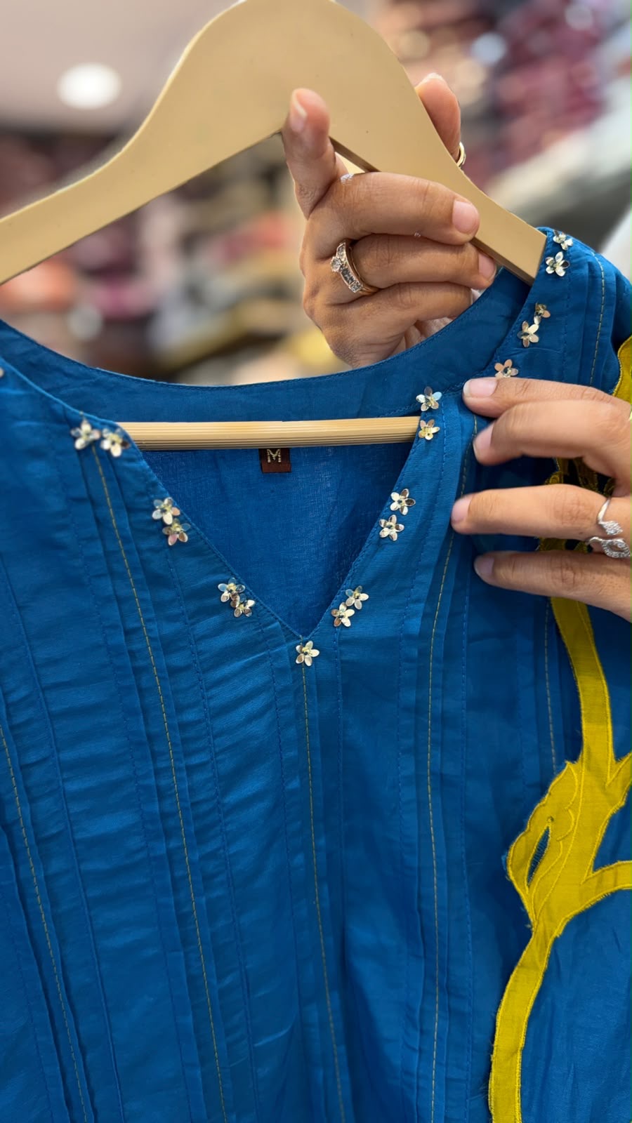 Blue, With a Twist – Cutwork Dupatta Set