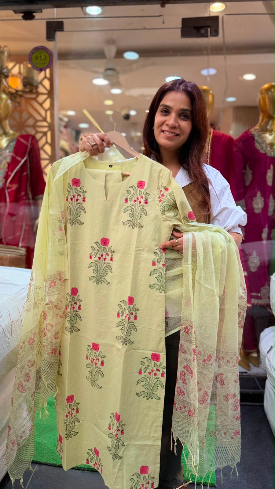 The Garden Block – Floral Suit Set