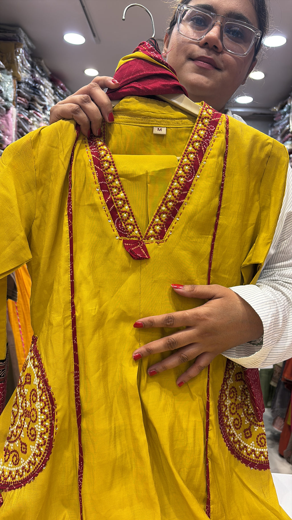 A Pocketful of Bandhani – Festive Suit Set
