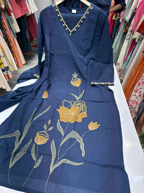 Midnight Botanica – Embroidered Suit Set ( special offer )