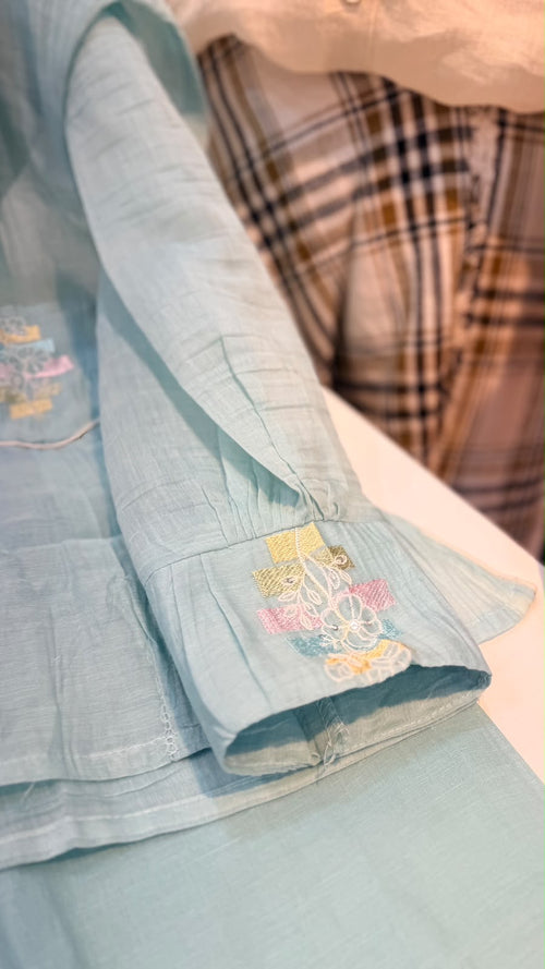 Pastel in Practice – Mul Chanderi Co-ord Set