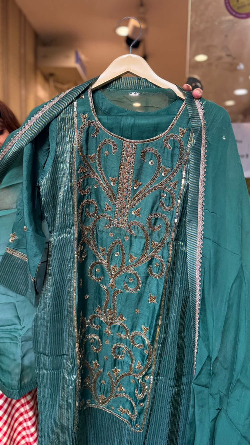 Zariya Noor Mul Chanderi Set