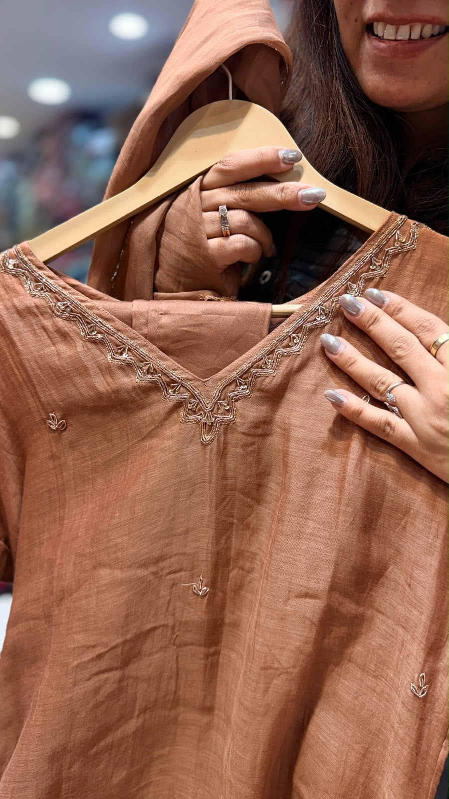 The Copper Code – Mul Chanderi Suit Set