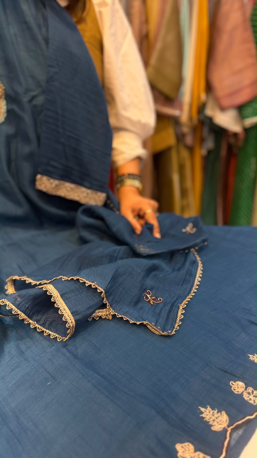 The Heritage Luxe – Mul Chanderi Suit Set