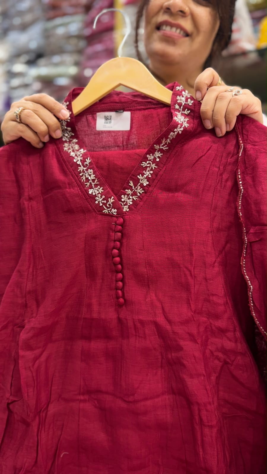Celadon Constellation Mul Chanderi Suit Set