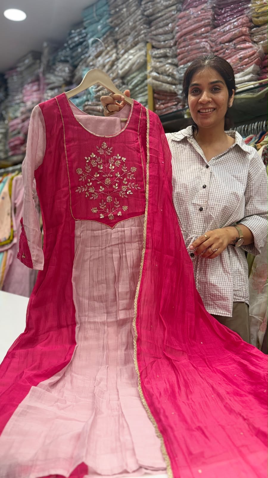 ~ Windsor Bloom Mul Chanderi ~