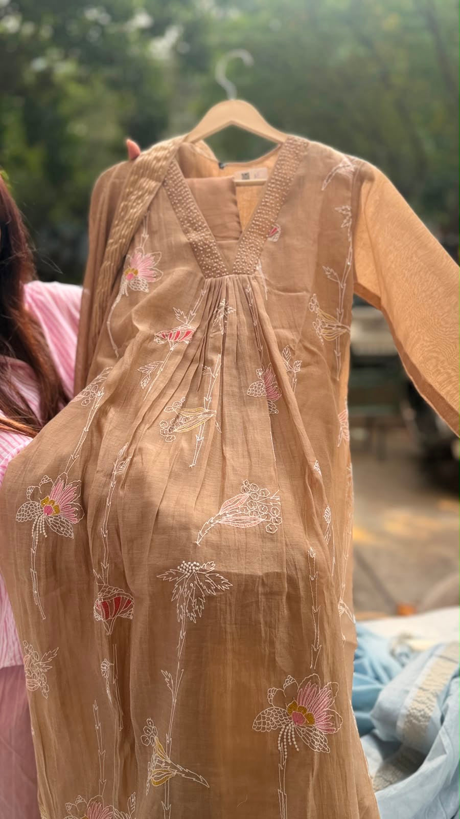 Mornings Wrapped in Mul Chanderi — Luxe