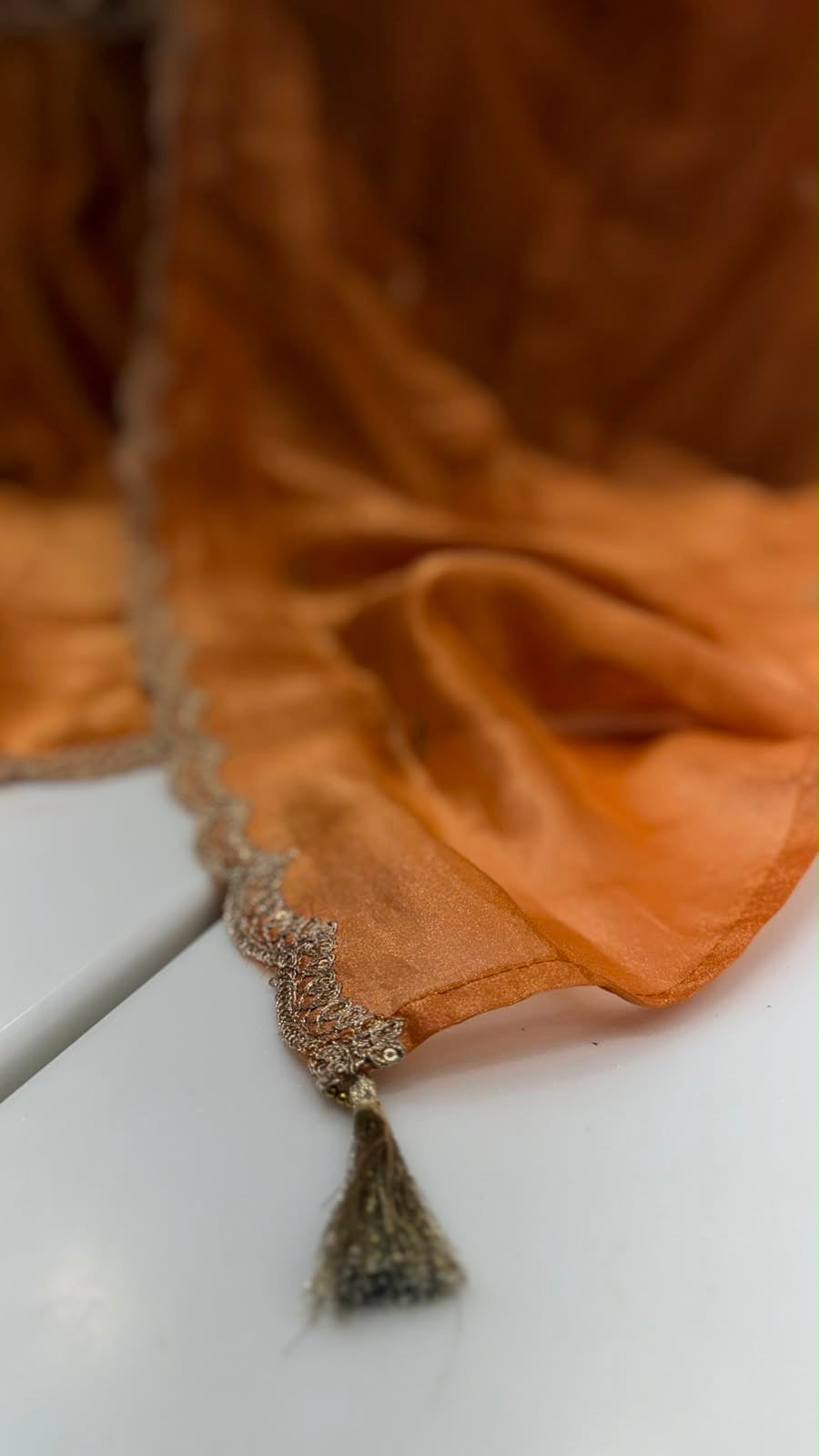 Sunehri Veil Shimmer Suit Set ~ Luxe