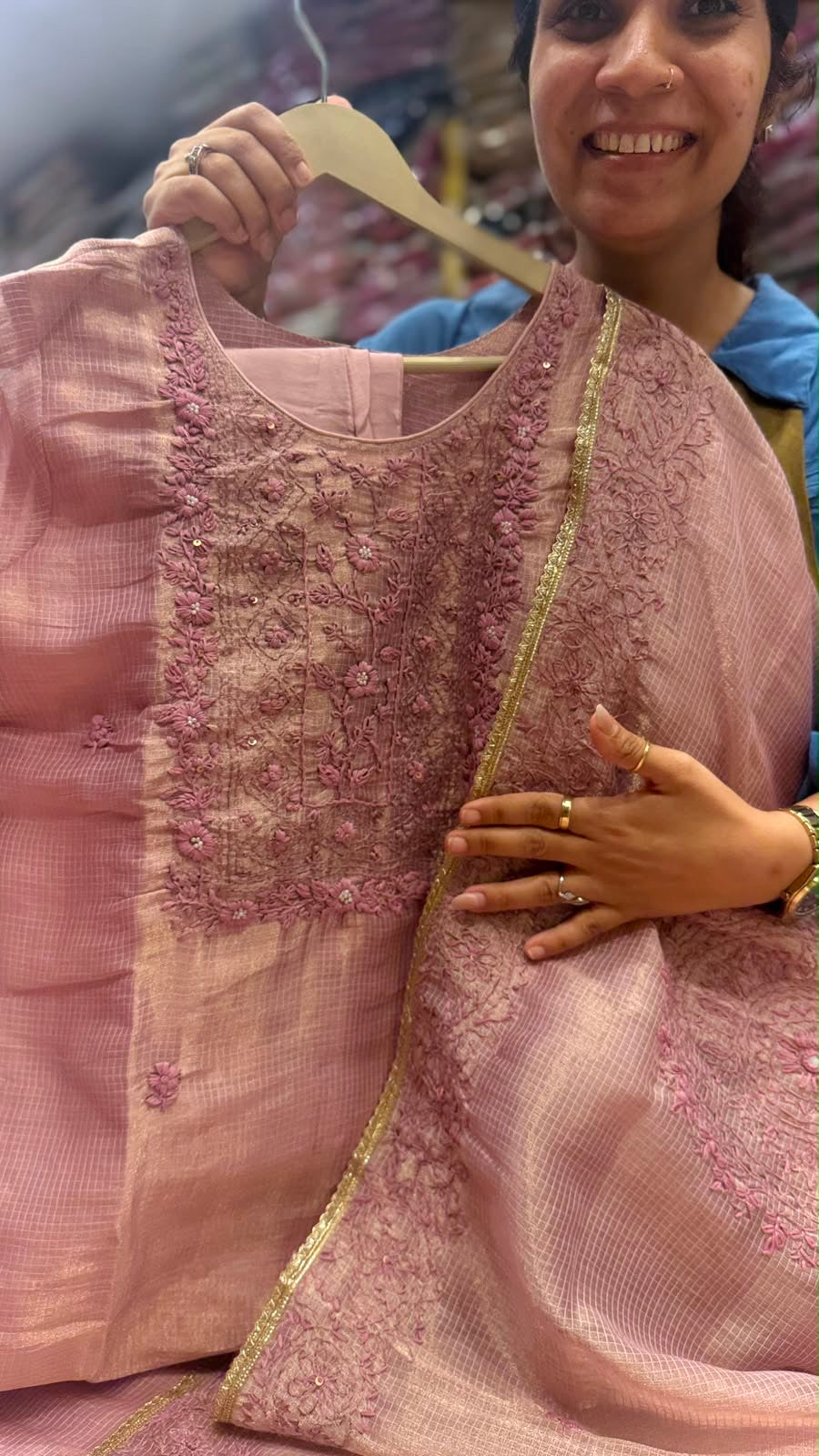 Sheen & Soul~Shimmer Mul Chanderi