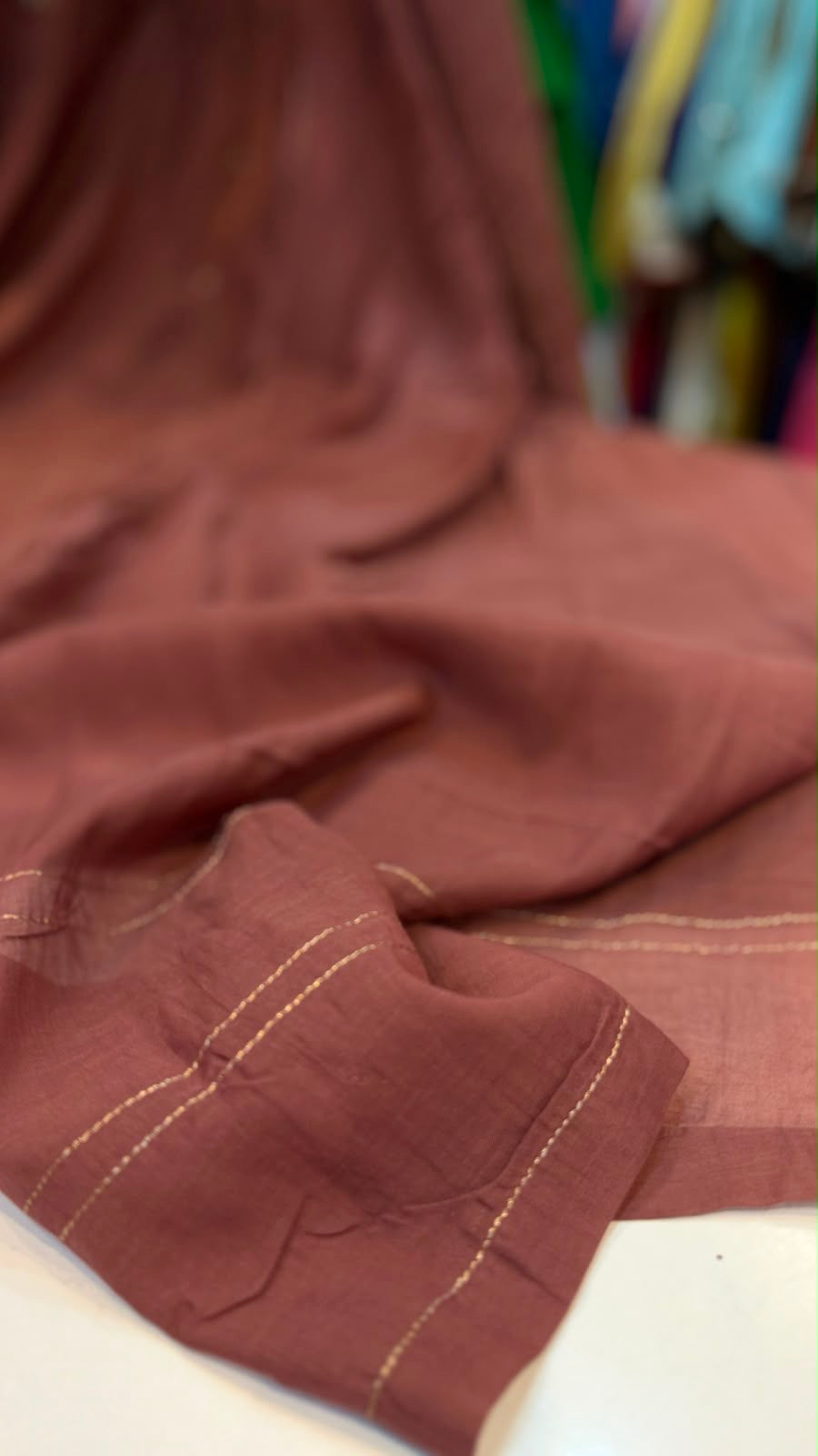 Crimson Keepsake – Mul Chanderi Suit Set
