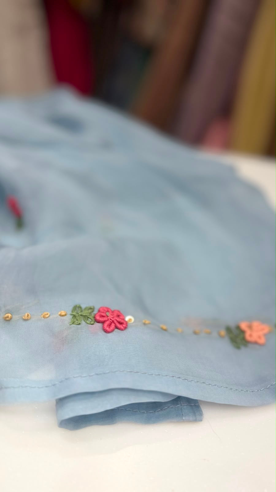 The Floral Cadence - Mul Chanderi Luxe