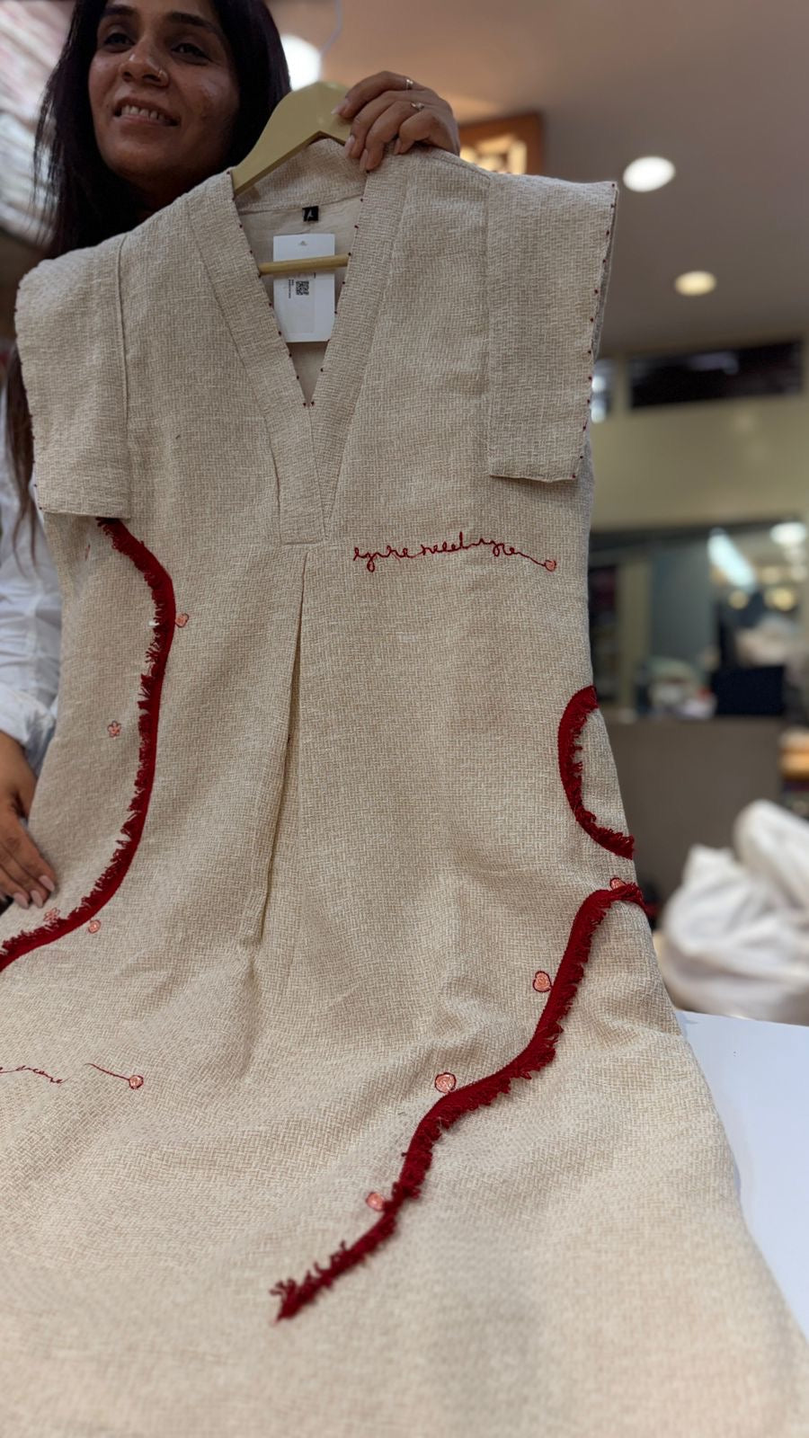 Threads Of Thoughts Ivory Dress