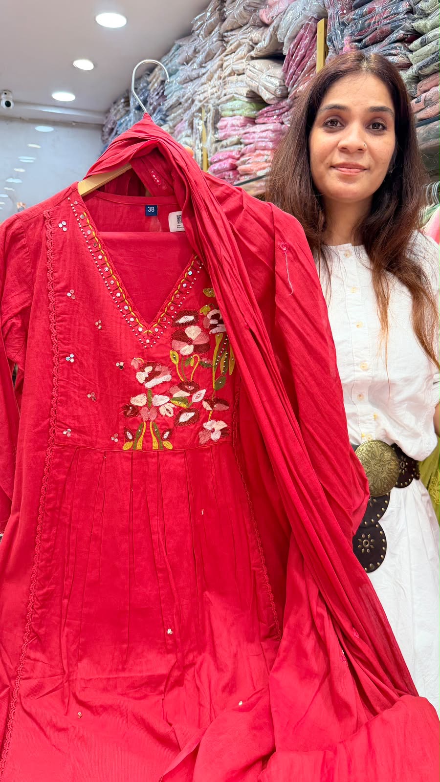 Rouge Fleur Embroidered Suit Set