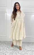 Ivory Grace Mul Chanderi Suit Set
