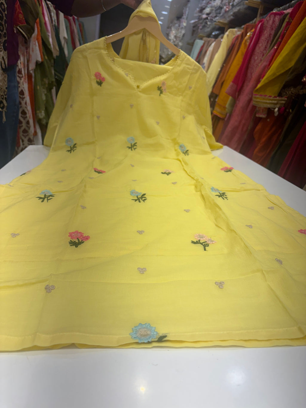A Little Colour in Yellow – Floral Suit Set ⭐