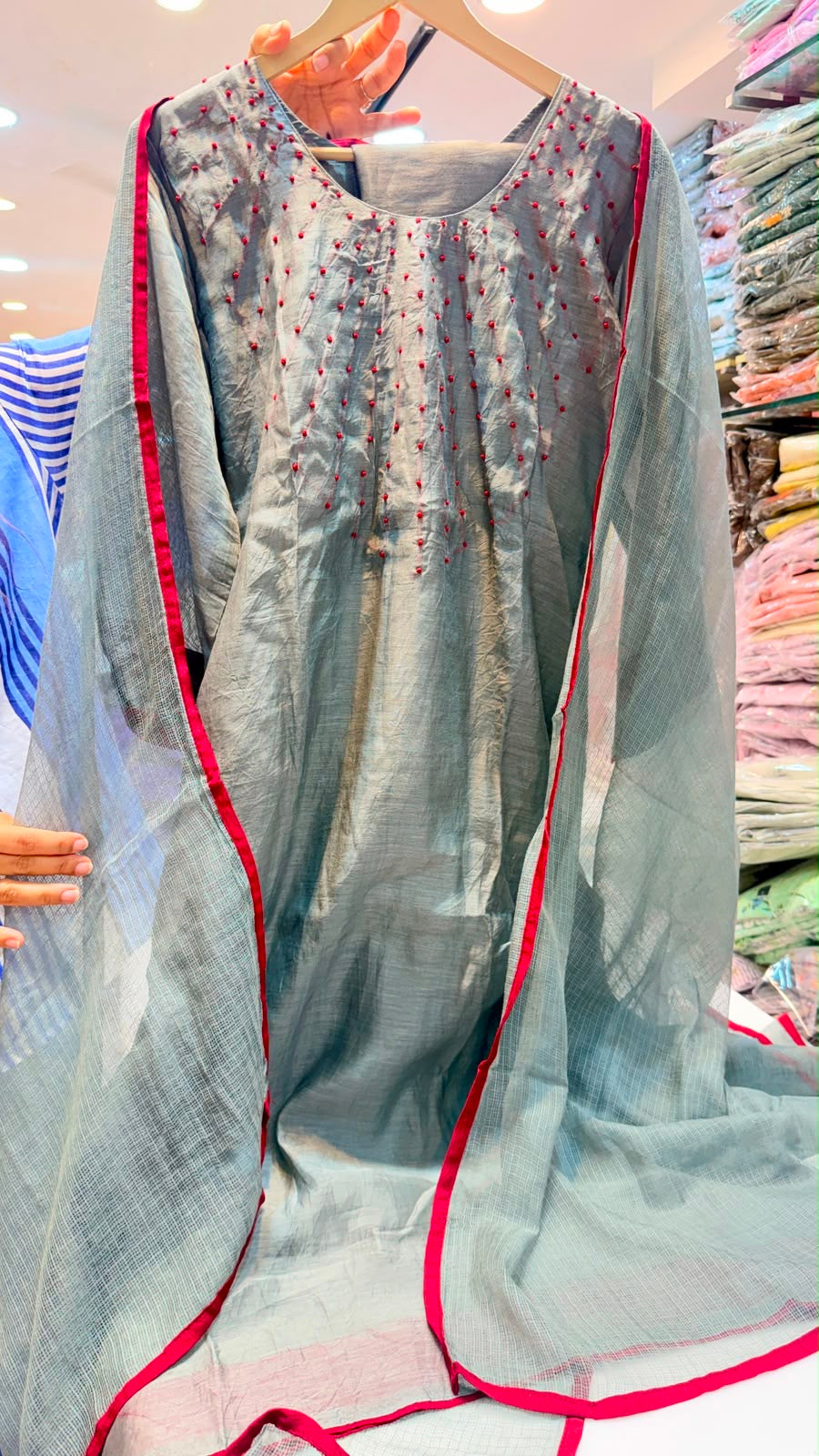 Monarch Muse Mul Chanderi Suit Set