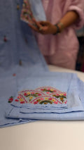Embroidered Pastels Story