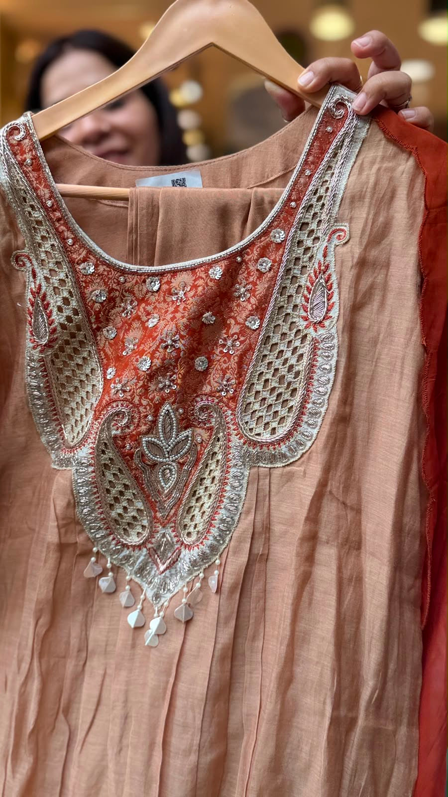 Rouge Royale Mul Chanderi Suit Set