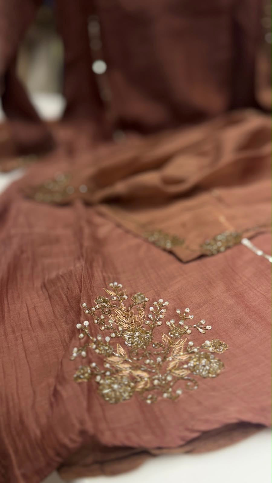 — When the Dawn Blushes- Mul Chanderi Grace —