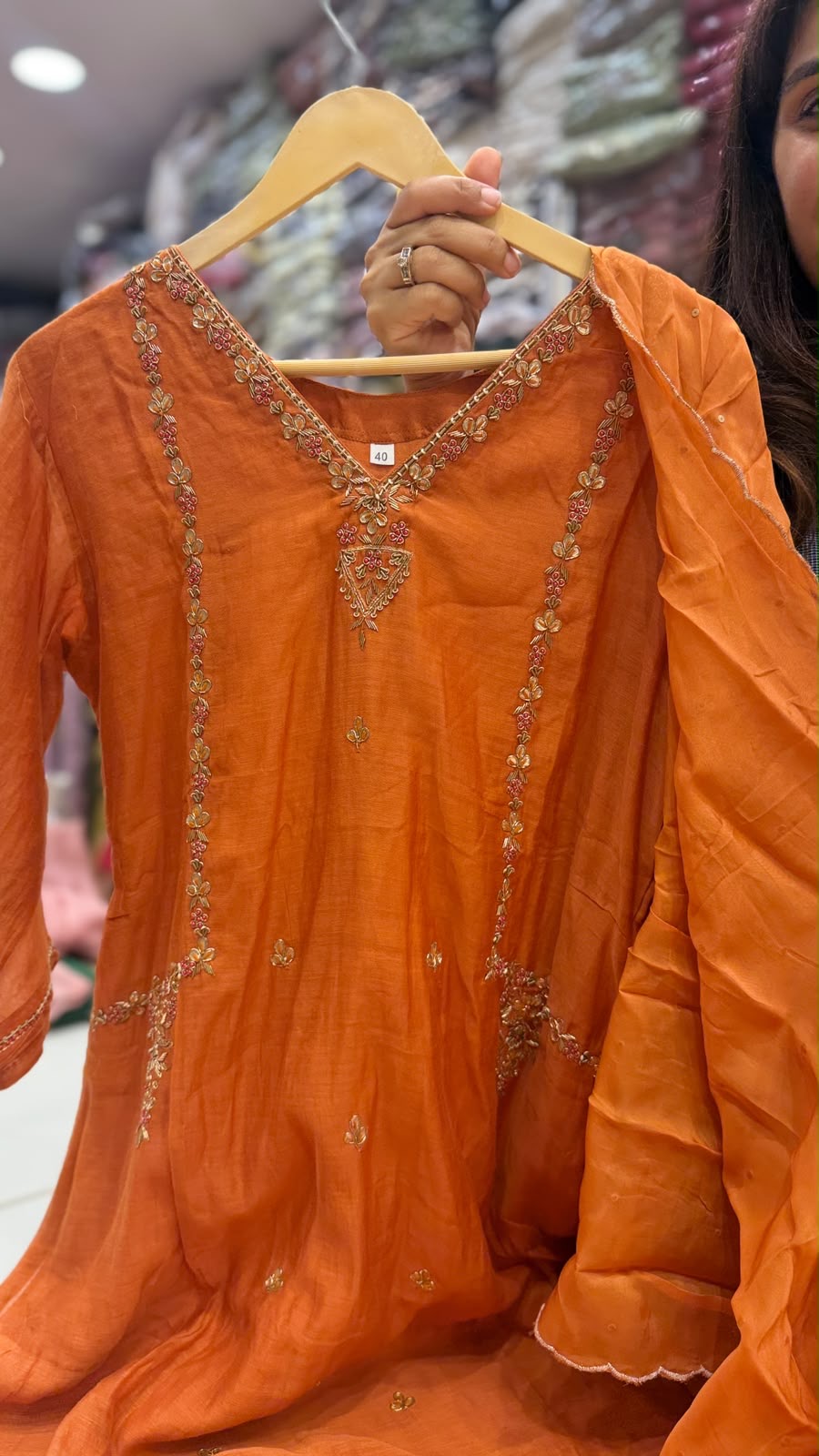 The Three Petal Tale ~ Mul Chanderi Radiance