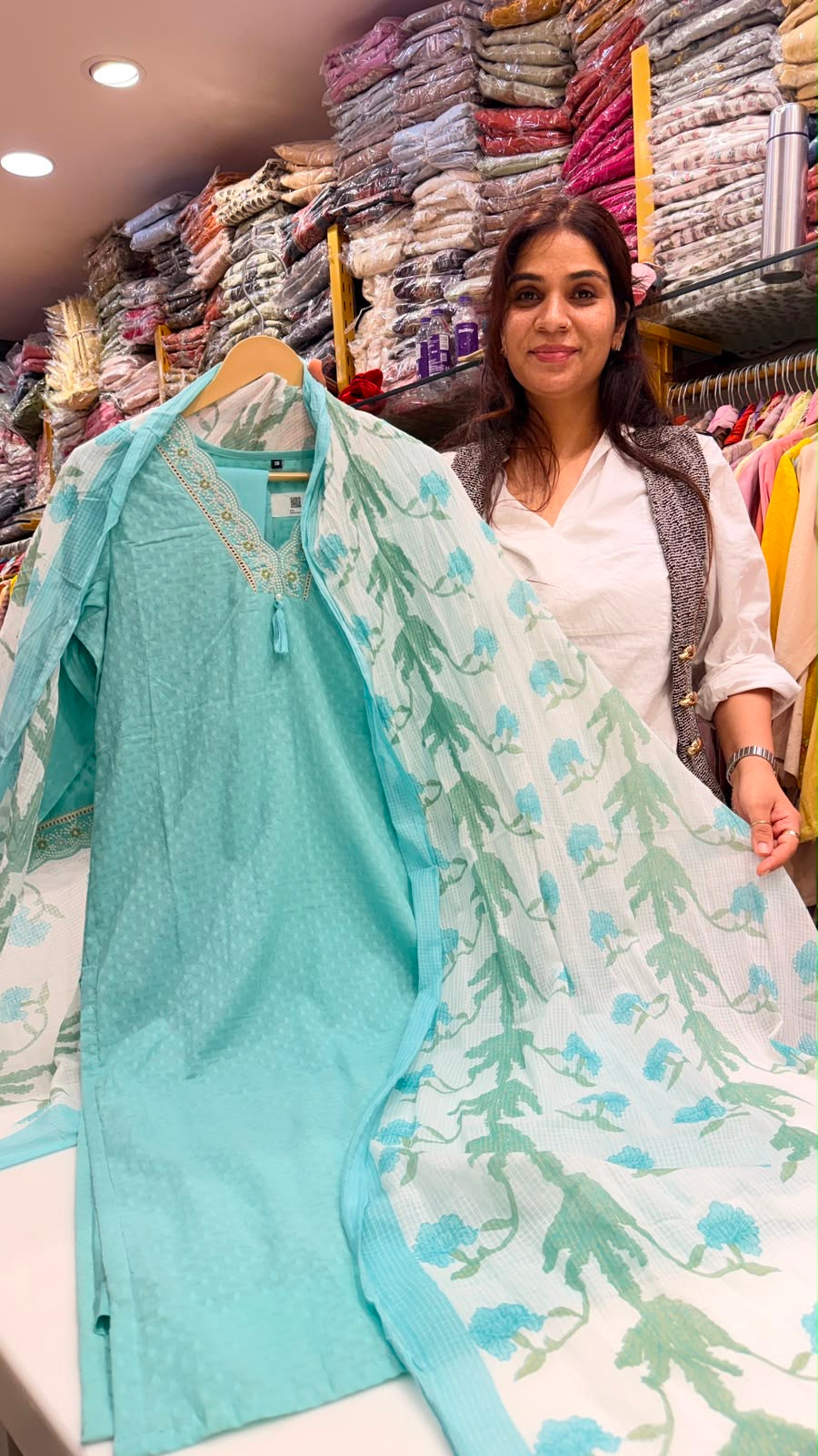 Botanical Whisper - Reverie Cotton Suit Set