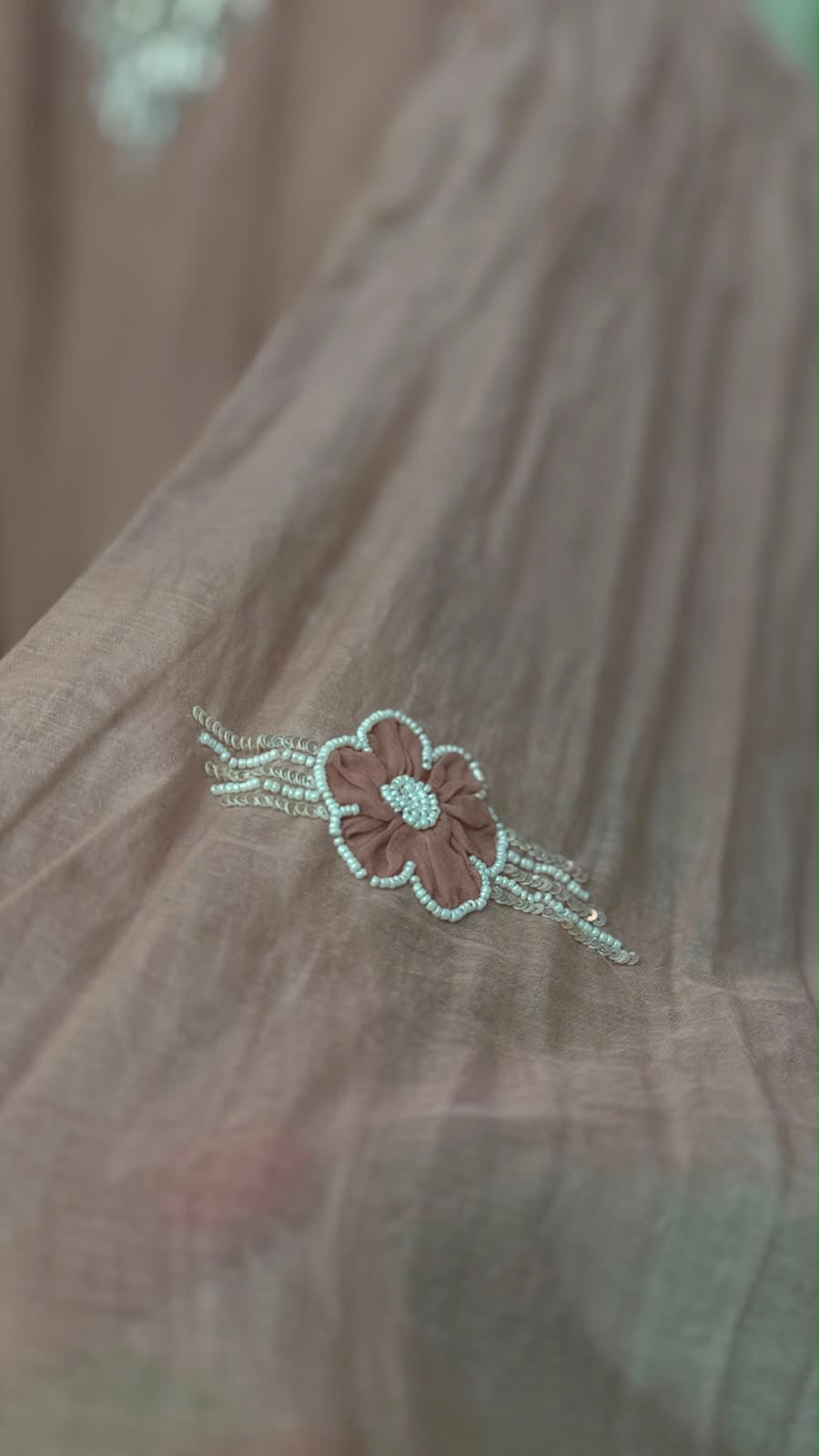 Moonflower Grace— Mul Chanderi Classics