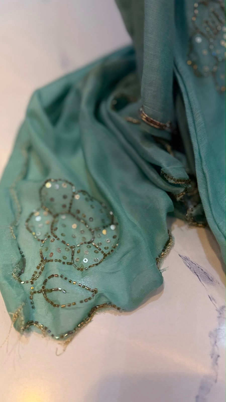 Petals After Rain – Embellished Suit Set